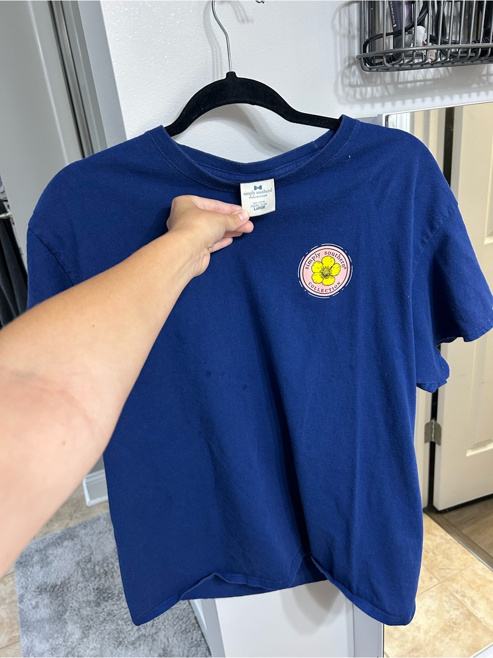 Simply Southern Navy "Suck It Up Buttercup" Graphic Tee - Picture 2 of 3